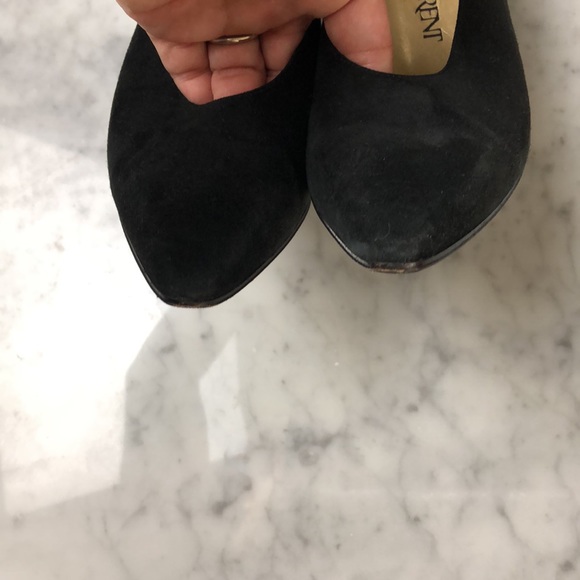 YSL black suede heels size 6 - Picture 8 of 9